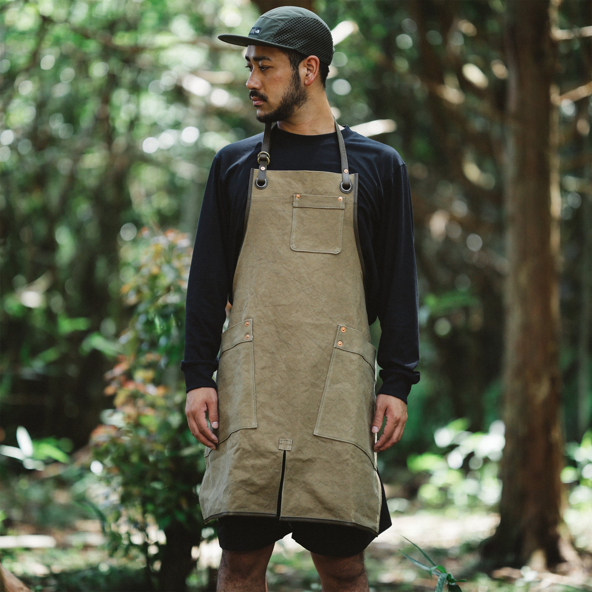 Natural Dye Col. / 15.2oz Heavy weight / Work Apron – MOLTEMANI