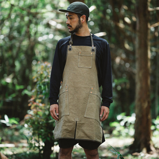 Natural Dye Col. / 15.2oz Heavy weight / Work Apron