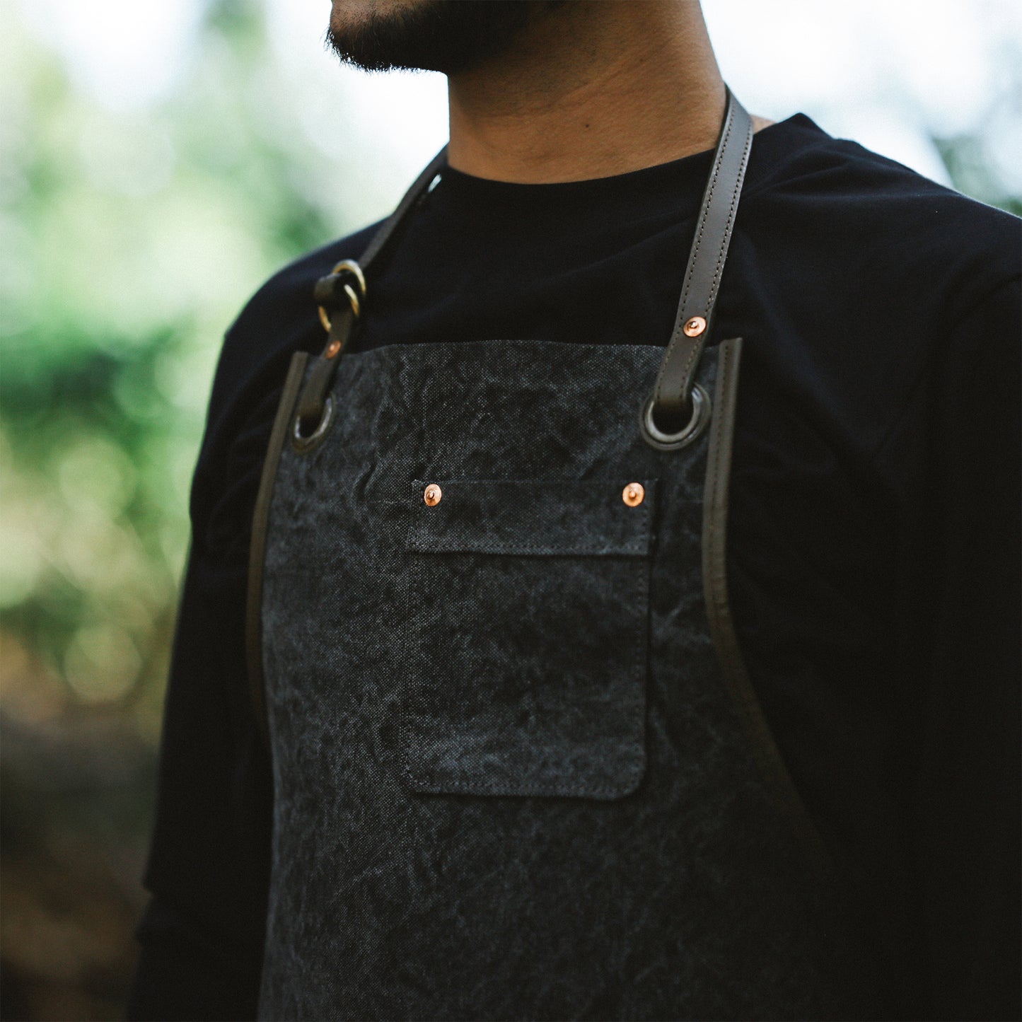 Natural Dye Col. / 15.2oz Heavy weight / Work Apron