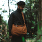 【アウトレット】Natural Dye Col. / 15.2oz Heavy weight / Leather Handle Tote