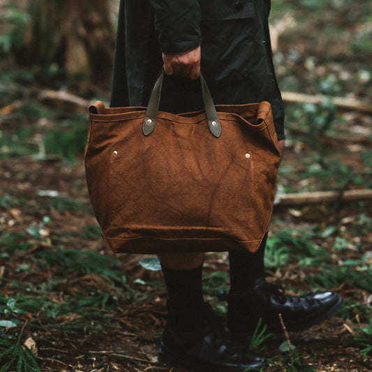 【アウトレット】Natural Dye Col. / 15.2oz Heavy weight / Leather Handle Tote