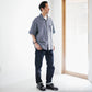 Limited Edition Col. / Sashiko " Kakinohana Moyo " Open Collar Shirt