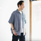 Limited Edition Col. / Sashiko " Kakinohana Moyo " Open Collar Shirt