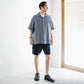 Limited Edition Col. / Sashiko " Kakinohana Moyo " Open Collar Shirt