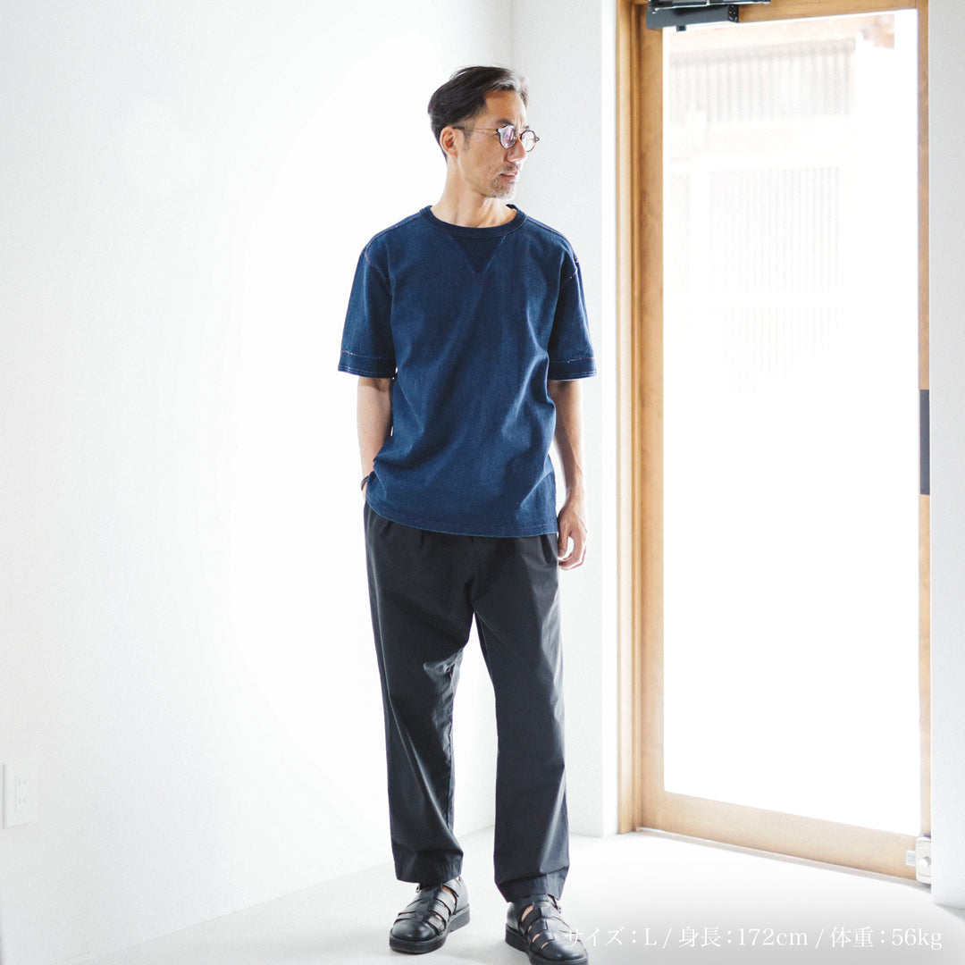 Limited Edition Col. / 10oz Indigo Dyed V-Gazette T-Shirt