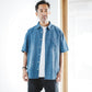 Classic Col. / Washed Denim Striped Shirt S/S