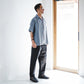 Limited Edition Col. / Back Side Indigo Jacquard Open Collar Shirt