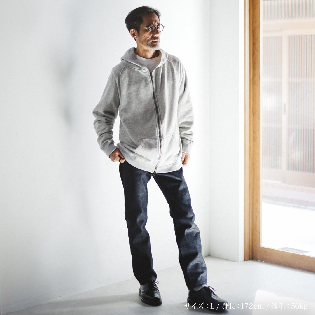 Exclusive Col. / 12oz Wakayama " Tsuri-Ami " W Zip-Up Hoodie