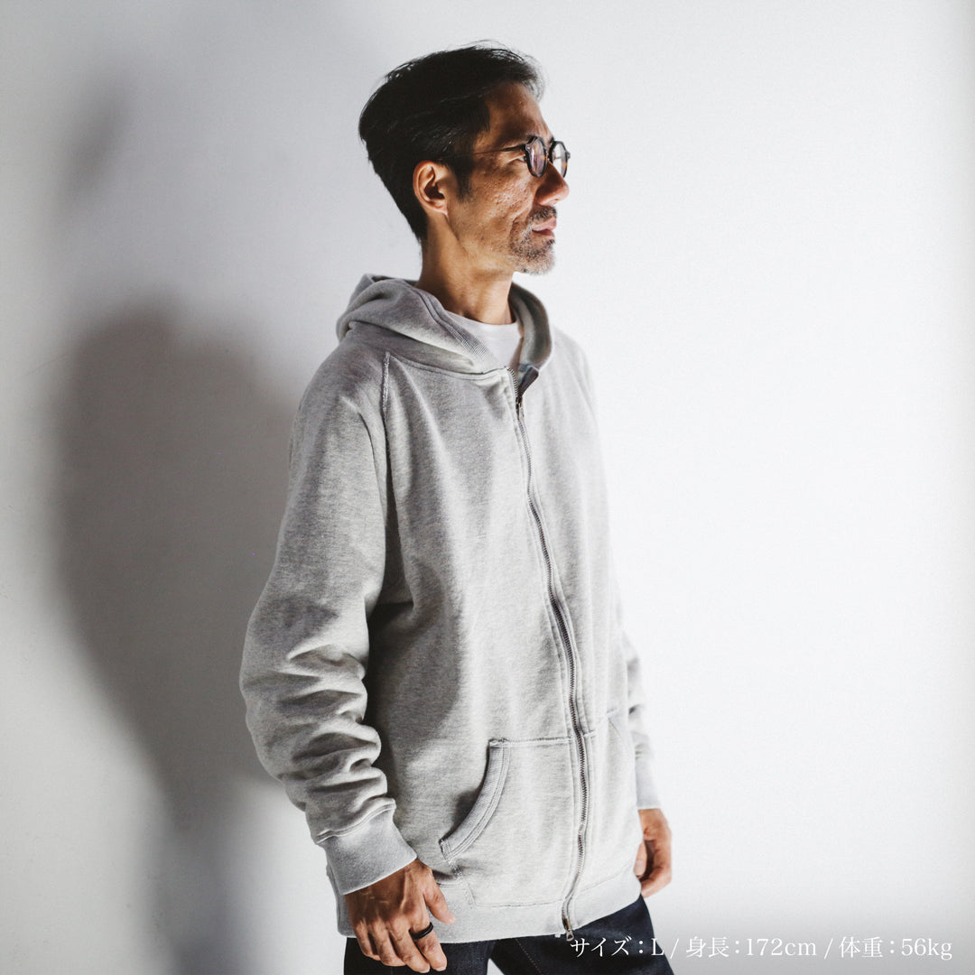 Exclusive Col. / 12oz Wakayama " Tsuri-Ami " W Zip-Up Hoodie