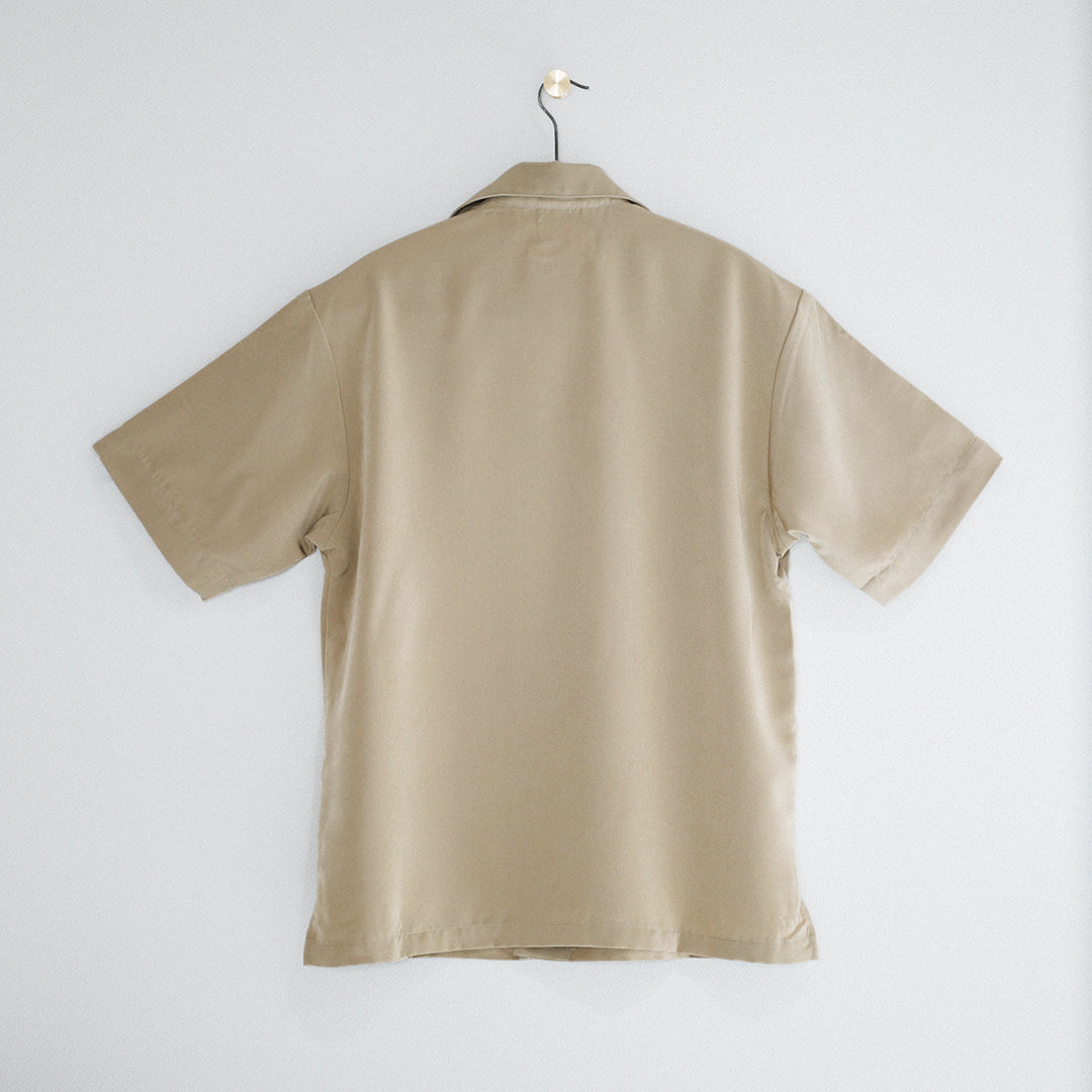 Premium Col. / Silky Open collar shirt