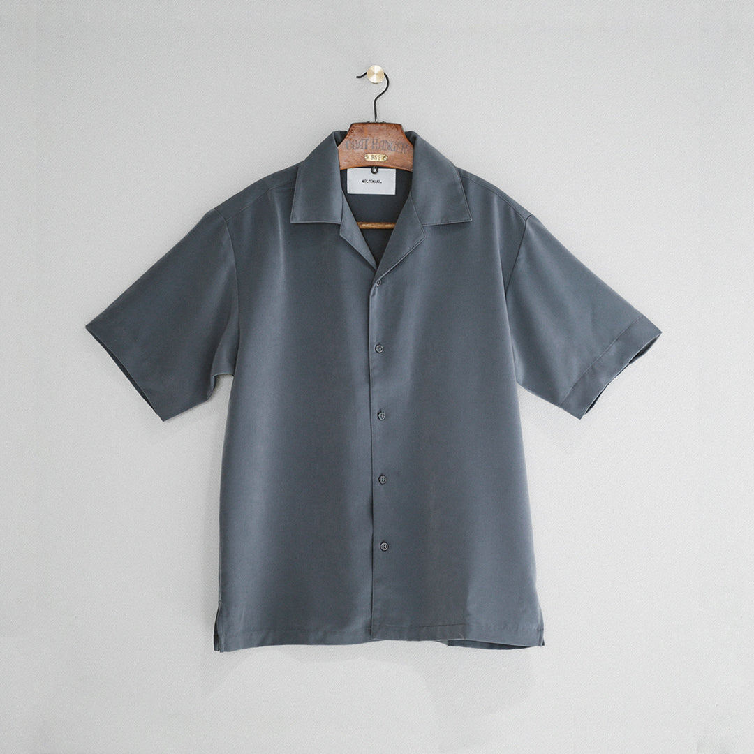 【アウトレット】Premium Col. / Silky Open collar shirt