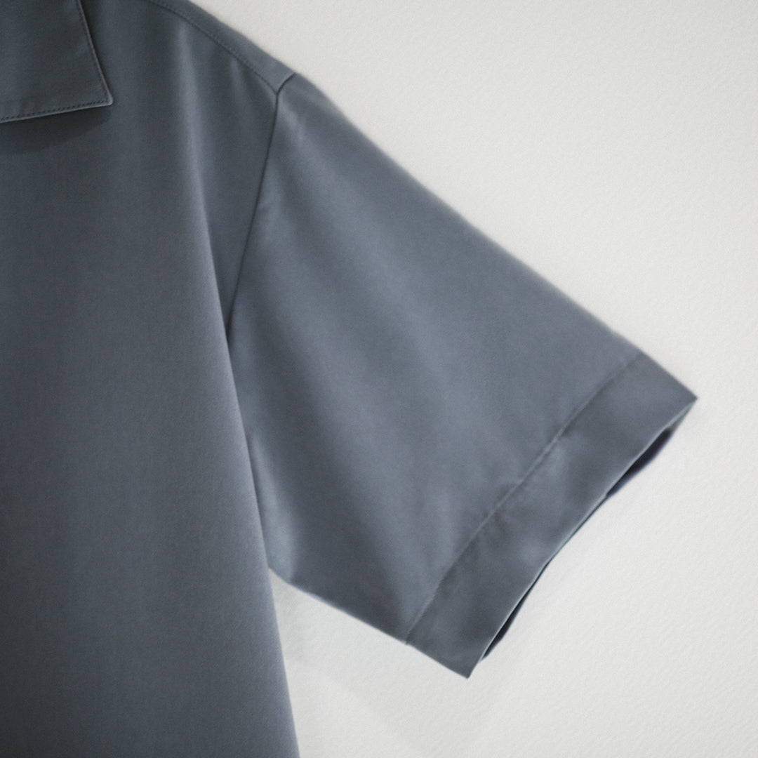 【アウトレット】Premium Col. / Silky Open collar shirt