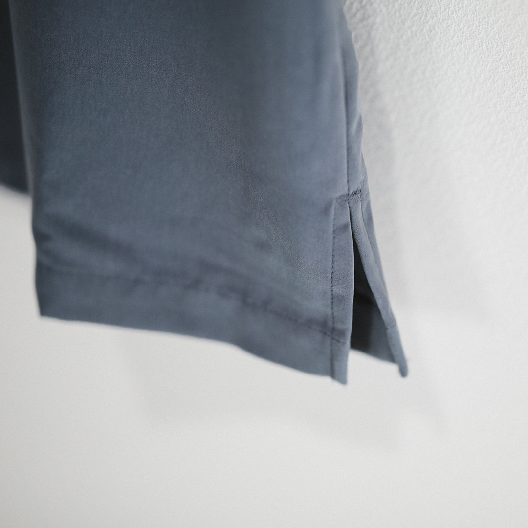 【アウトレット】Premium Col. / Silky Open collar shirt