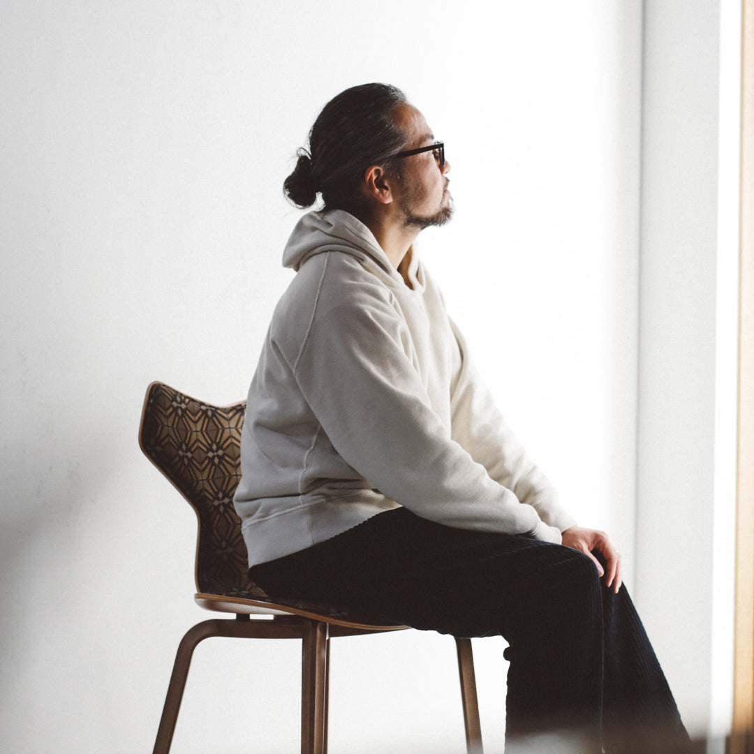 【即日 / アウトレット】Exclusive Col. / 12oz Wakayama " Tsuri-Ami " Pullover Hoodie / Garment Dye