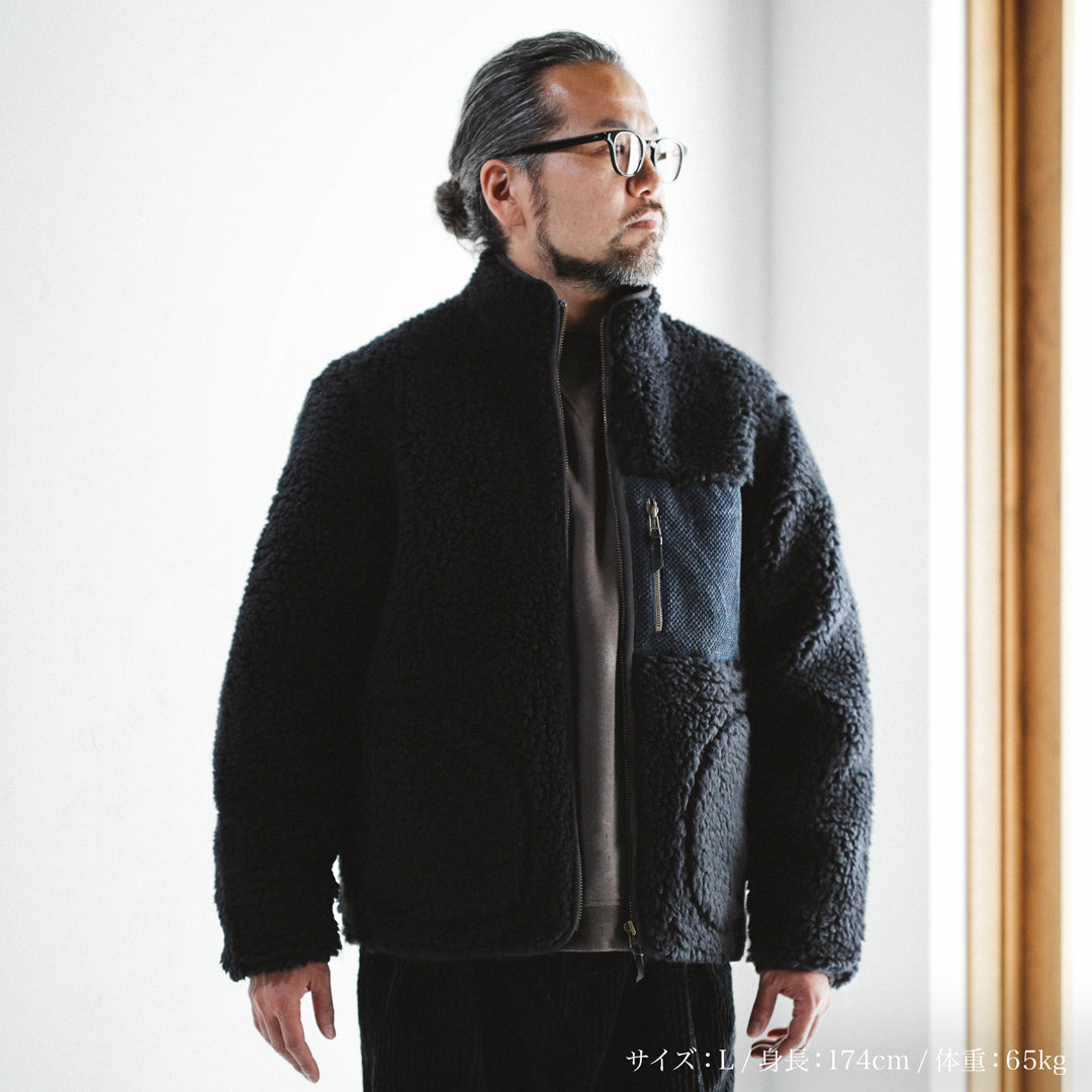 Exclusive Col. / Wakayama Premium Boa Blouson " Sashiko Pocket "