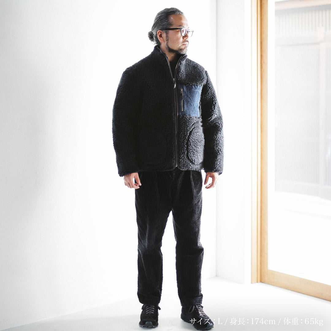 Exclusive Col. / Wakayama Premium Boa Blouson " Sashiko Pocket "