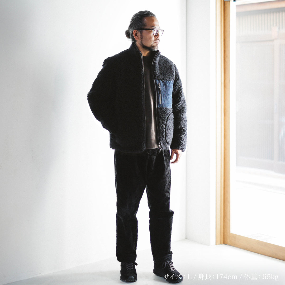 Exclusive Col. / Wakayama Premium Boa Blouson " Sashiko Pocket "