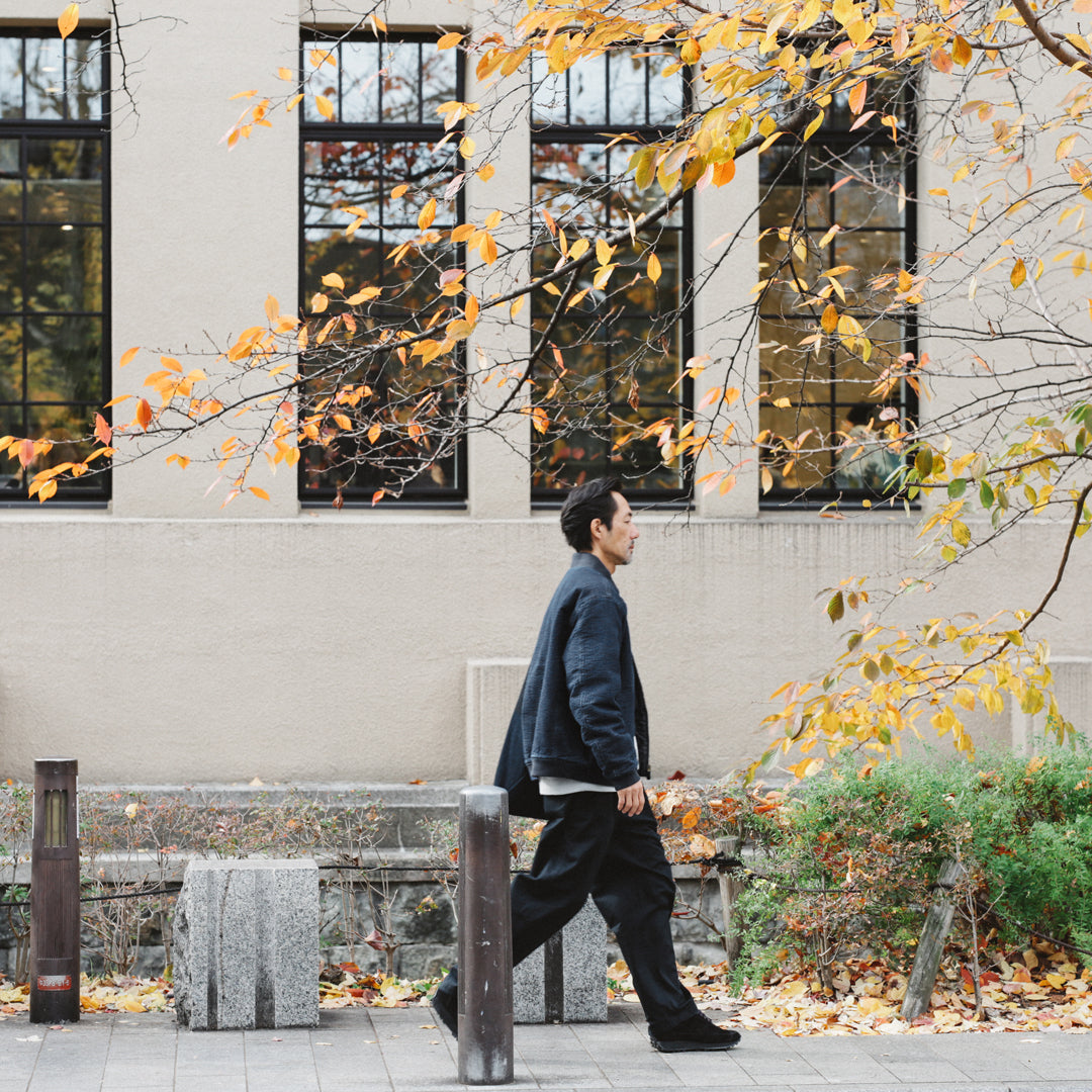 Limited Edition Col. / " Amami Doro-Zome " Sashiko Bomber Jacket