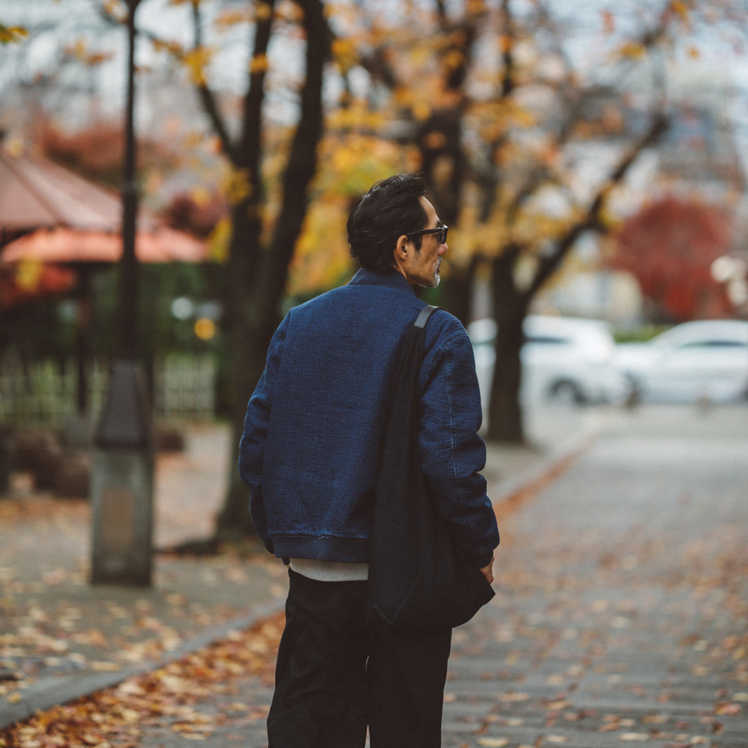 Limited Edition Col. / Okayama Indigo Sashiko Bomber Jacket