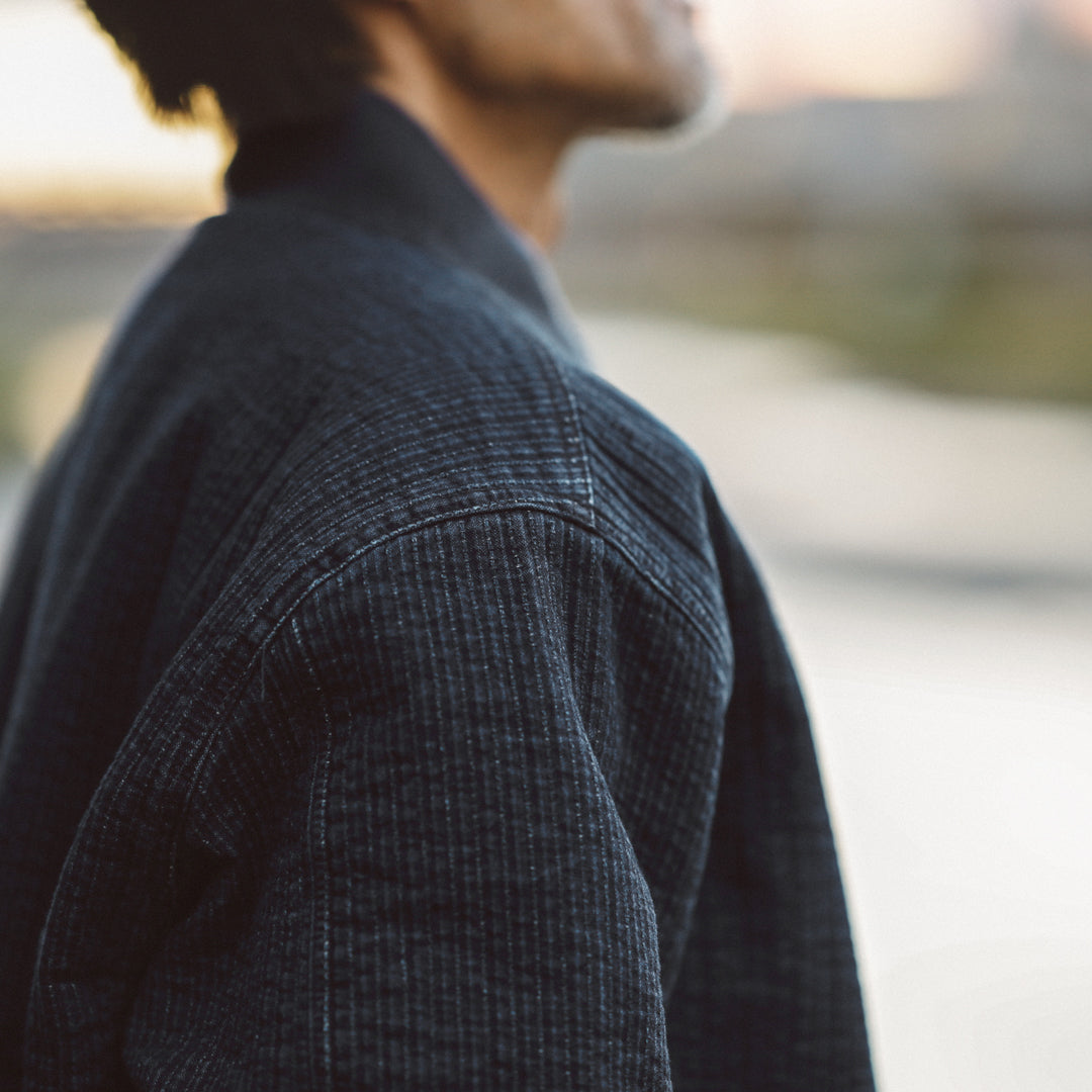 Limited Edition Col. / " Amami Doro-Zome " Sashiko Bomber Jacket