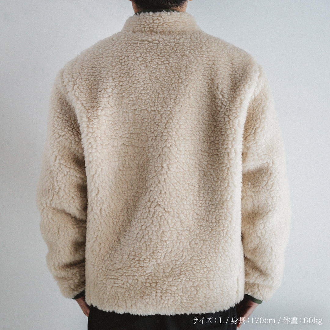 Exclusive Col. / Wakayama Premium Boa Blouson " Sashiko Pocket "