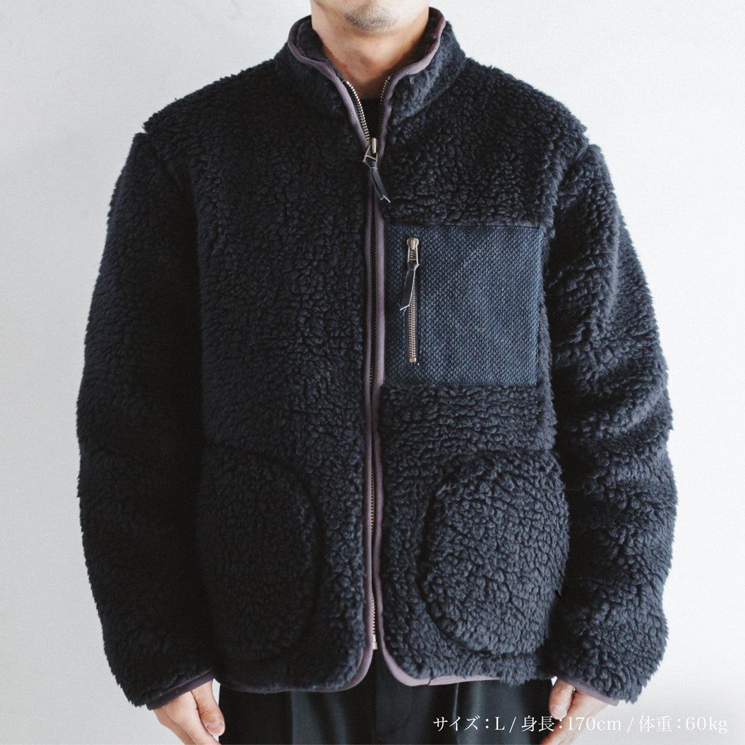 Exclusive Col. / Wakayama Premium Boa Blouson " Sashiko Pocket "