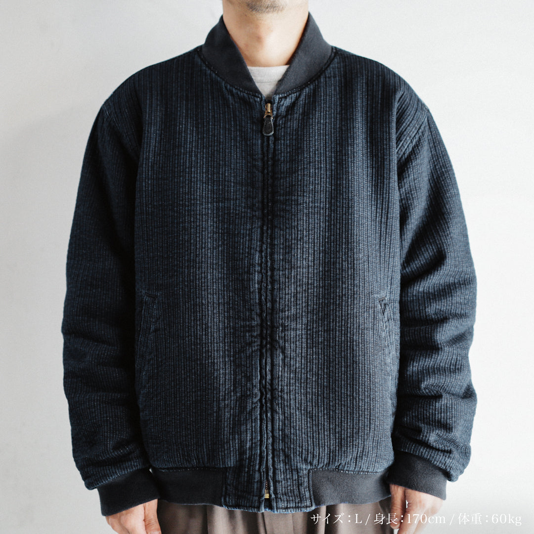 Limited Edition Col. / " Amami Doro-Zome " Sashiko Bomber Jacket
