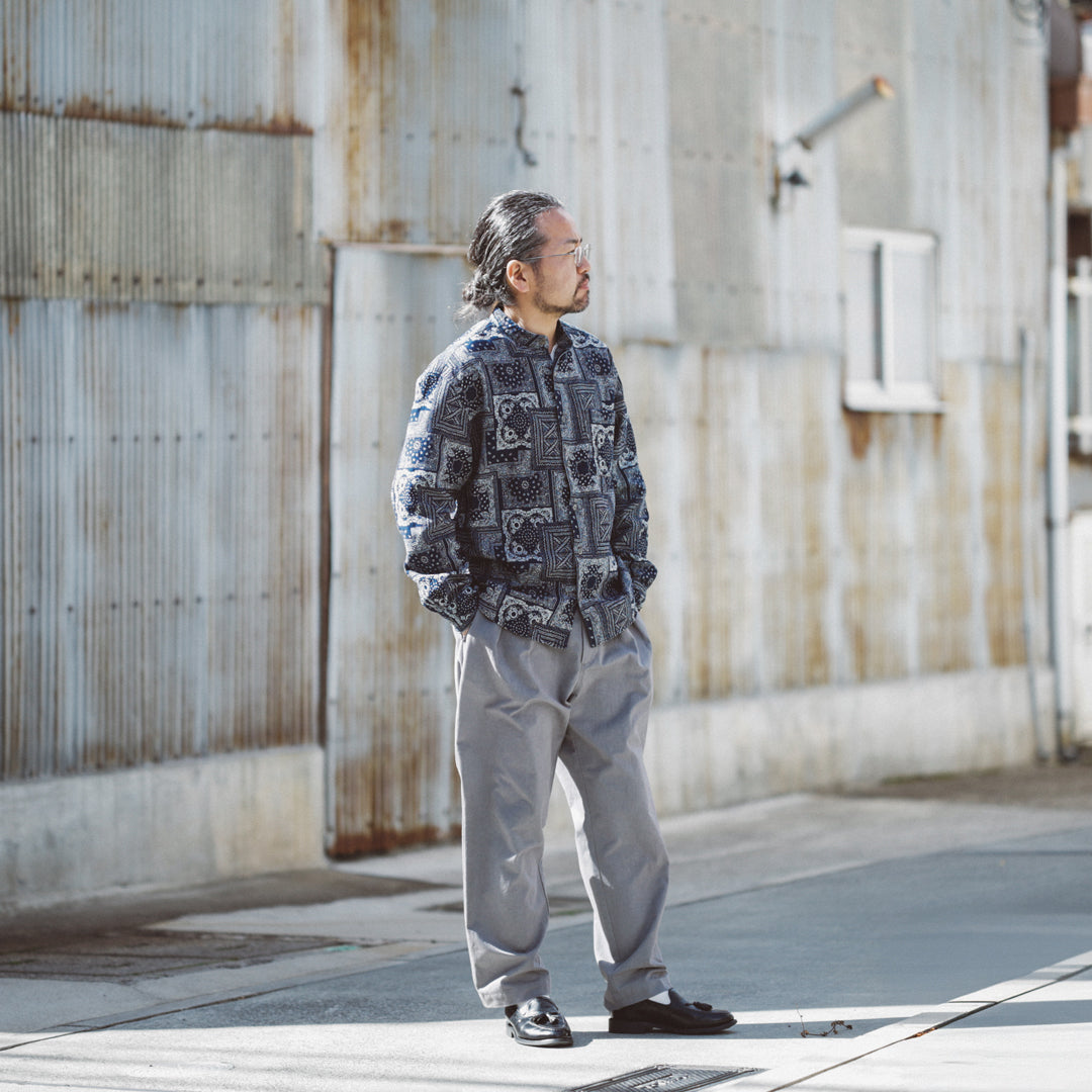 Limited Edition Col. / " Shizuoka Sunny Dry " Cotton Dyed Broadcloth Easy Pants