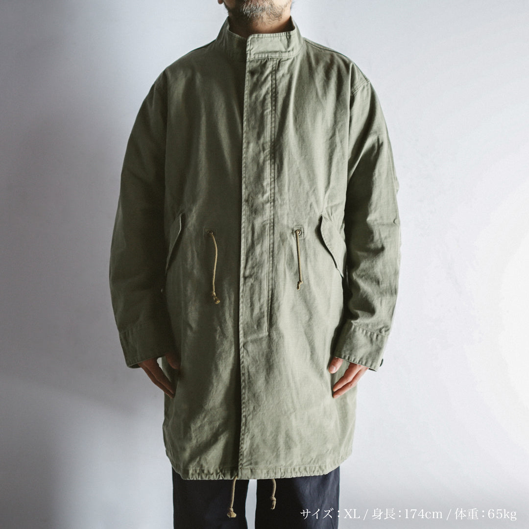 【即日 / アウトレット】OKAYAMA Fabric Col. / 8.5oz Back Satin Mods Coat