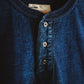 Indigo Dye Col. / 10oz Indigo Henley Neck T-Shirt