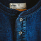 Indigo Dye Col. / 10oz Indigo Henley Neck T-Shirt