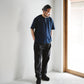 Indigo Dye Col. / 10oz Indigo Henley Neck T-Shirt