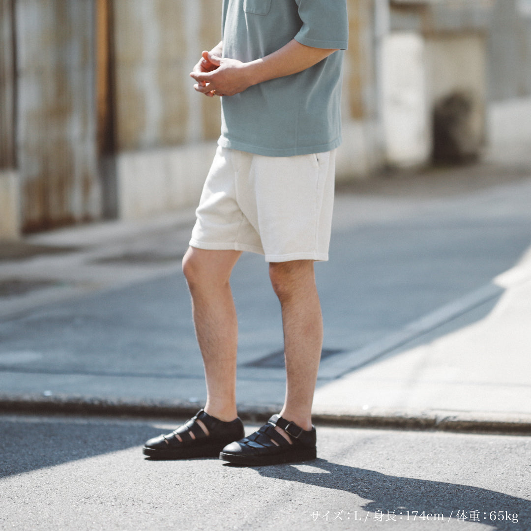 Exclusive Col. / 12oz Wakayama " Tsuri-Ami " Half Pants / Garment Dye