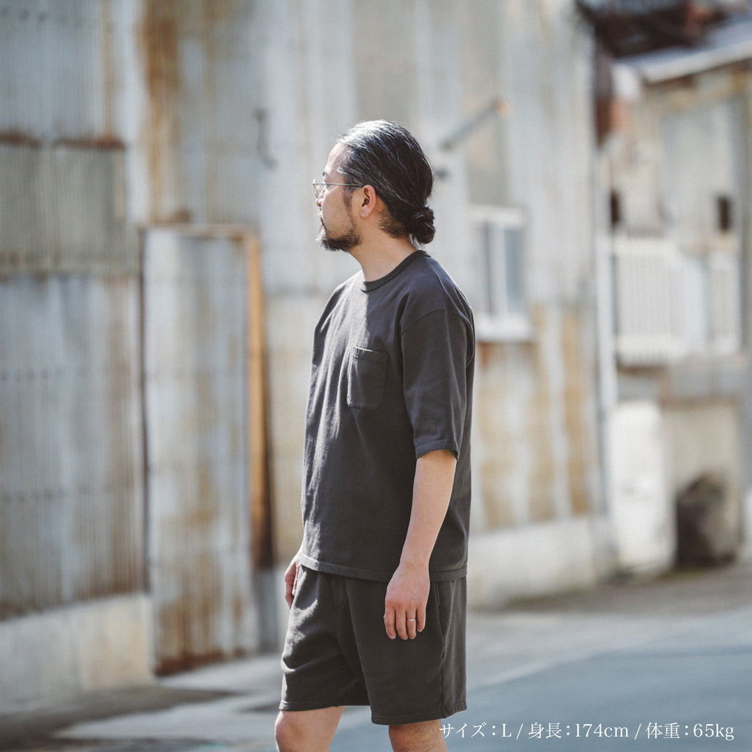 Limited Edition Col. / 10oz Wakayama Azuma Knit Over Size T-shirt / Garment Dye