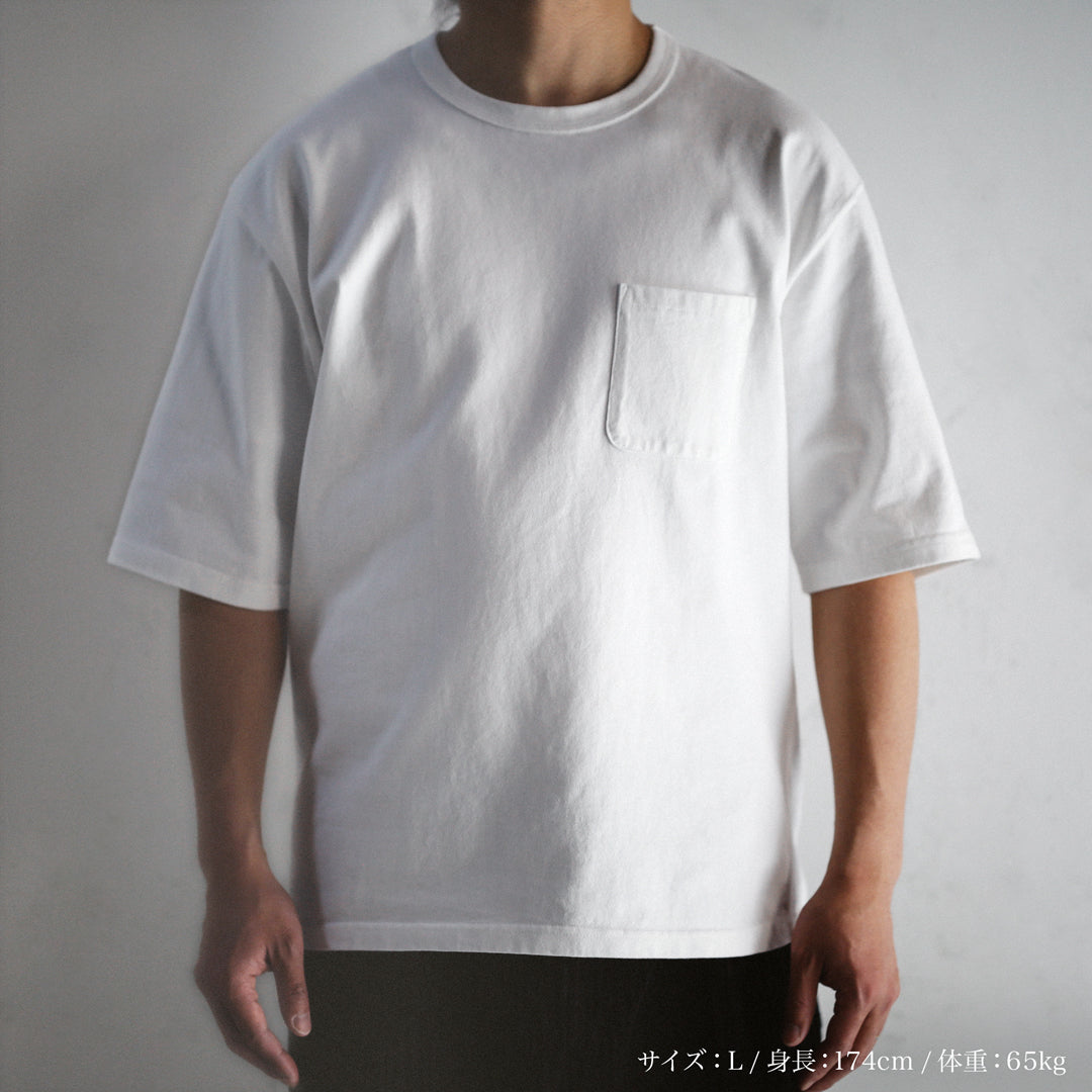 まど様　トップス　white サイズs Limited Edition Col. / 10oz Wakayama Azuma Knit Over Size T-shirt