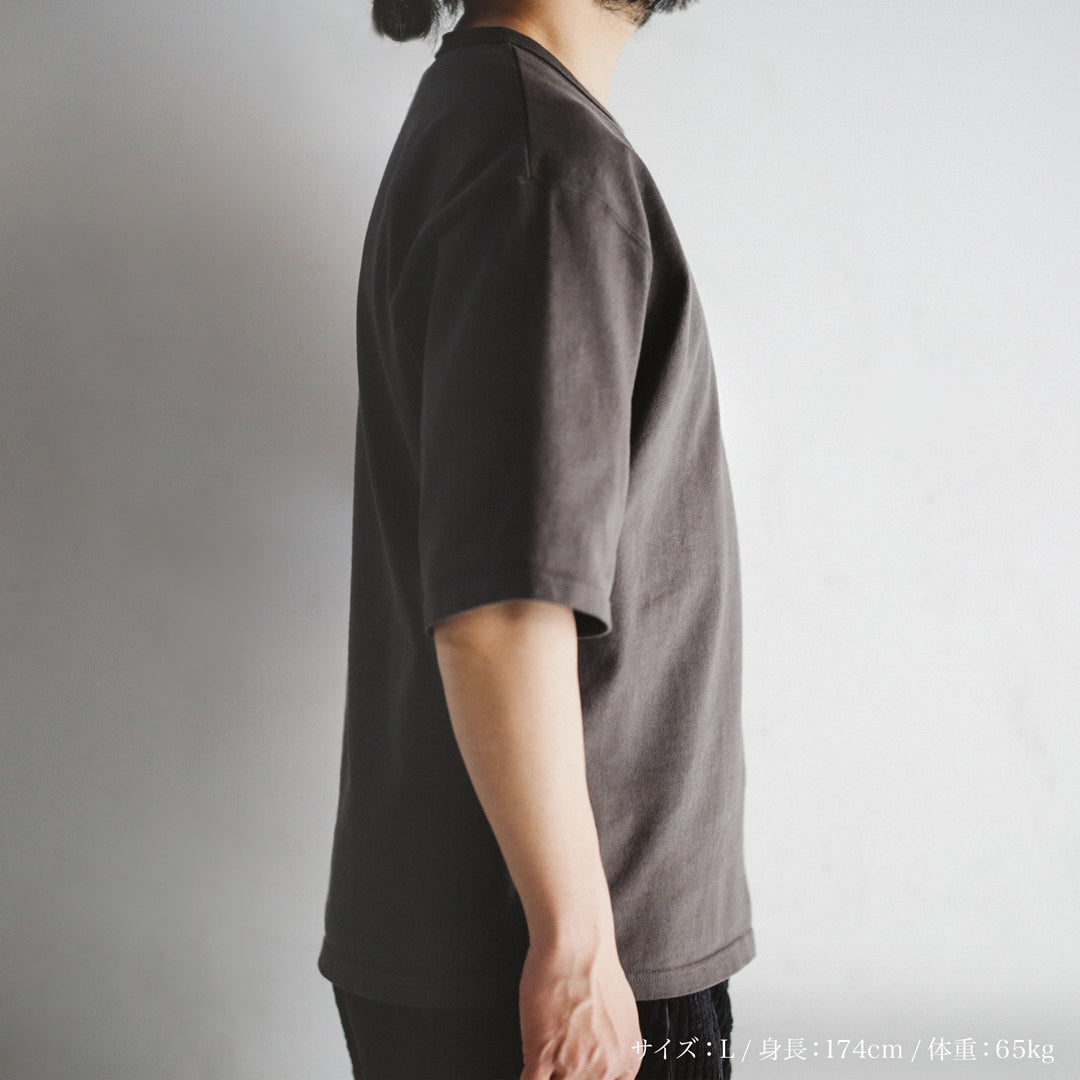 Limited Edition Col. / 10oz Wakayama Azuma Knit Over Size T-shirt / Garment Dye