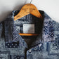 Limited Edition Col. / Okayama Indigo " Bandana Jacquard " Open Collar Shirt