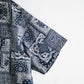 Limited Edition Col. / Okayama Indigo " Bandana Jacquard " Open Collar Shirt