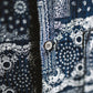 Limited Edition Col. / Okayama Indigo " Bandana Jacquard " Open Collar Shirt