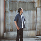 Limited Edition Col. / Sashiko " Hishigata Moyo " Open Collar Shirt