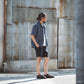 Limited Edition Col. / Sashiko " Hishigata Moyo " Open Collar Shirt