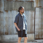 Limited Edition Col. / Sashiko " Hishigata Moyo " Open Collar Shirt
