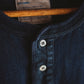 Limited Edition Col. / 10oz " Amami Doro-Zome " Indigo Henley Neck T-Shirt