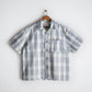 Limited Edition Col. / Sashiko " Kasane-Koushi Moyo " Open Collar Shirt