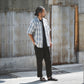 Limited Edition Col. / Sashiko " Kasane-Koushi Moyo " Open Collar Shirt