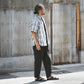 Limited Edition Col. / Sashiko " Kasane-Koushi Moyo " Open Collar Shirt