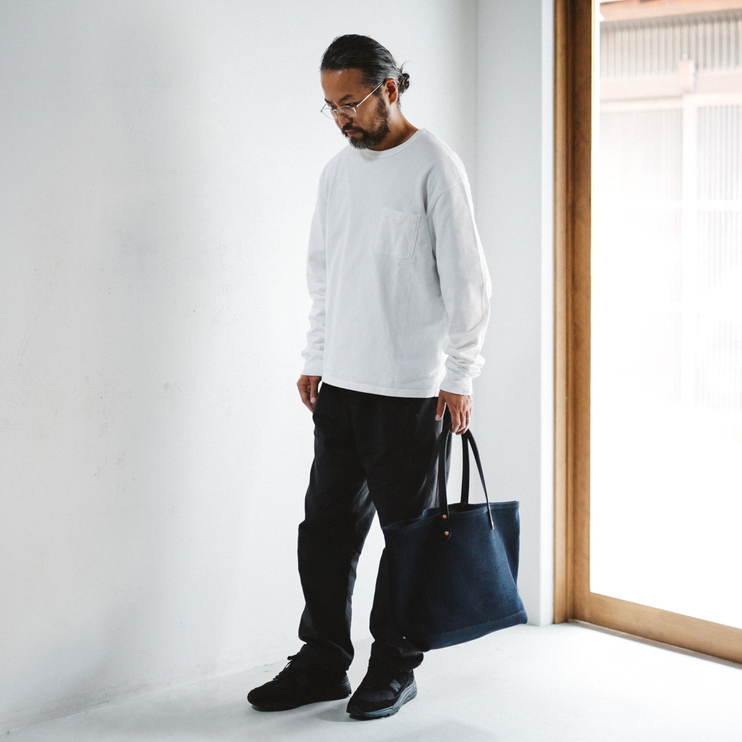 Limited Edition Col. / 14oz Okayama Heavy weight Sashiko Funagata Tote