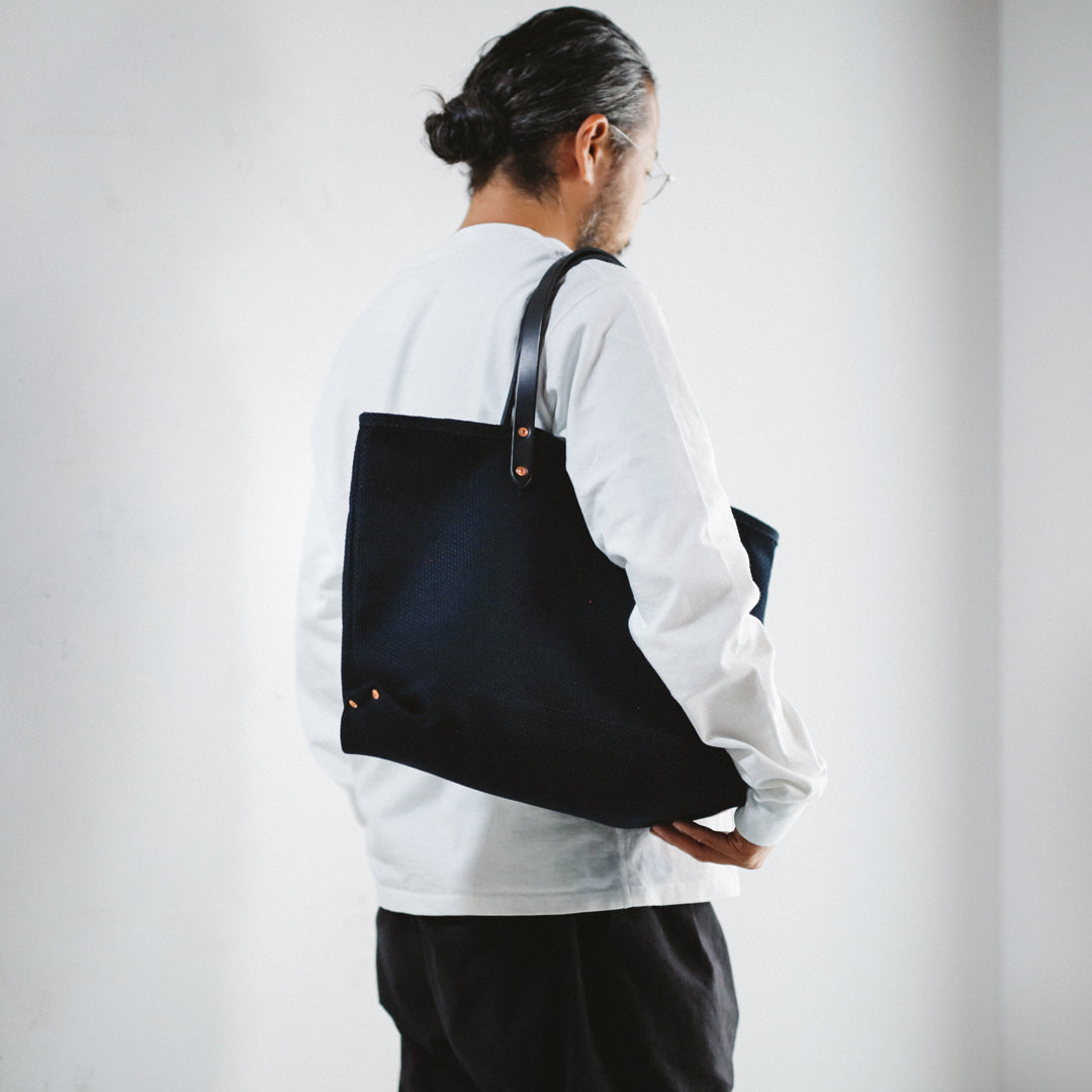 Limited Edition Col. / 14oz Okayama Heavy weight Sashiko Funagata Tote