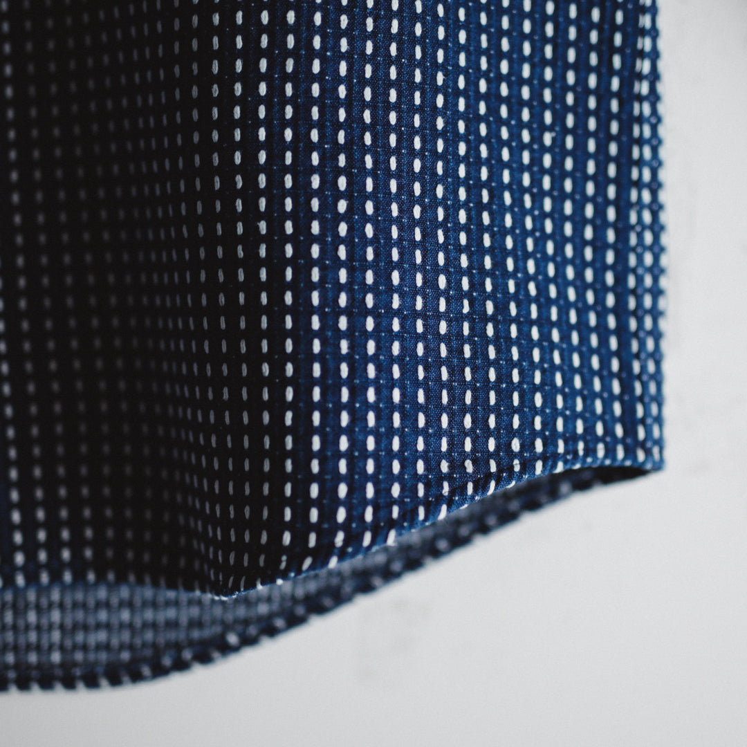Limited Edition Col. / 8.5oz Sashiko Indigo Regular Collar Shirt