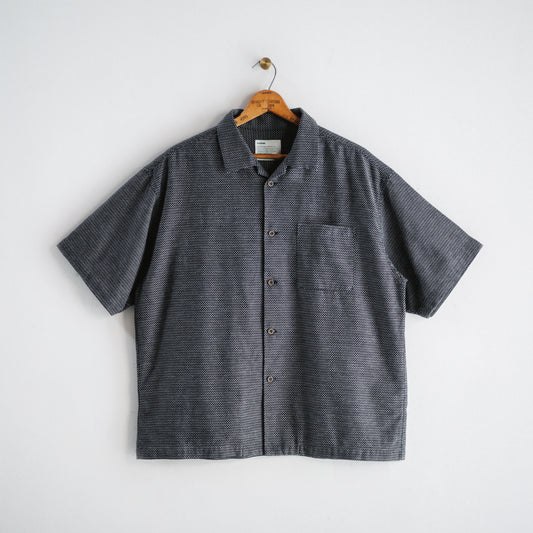 Limited Edition Col. / 7.1oz Okayama Sashiko Indigo Open Collar Shirt